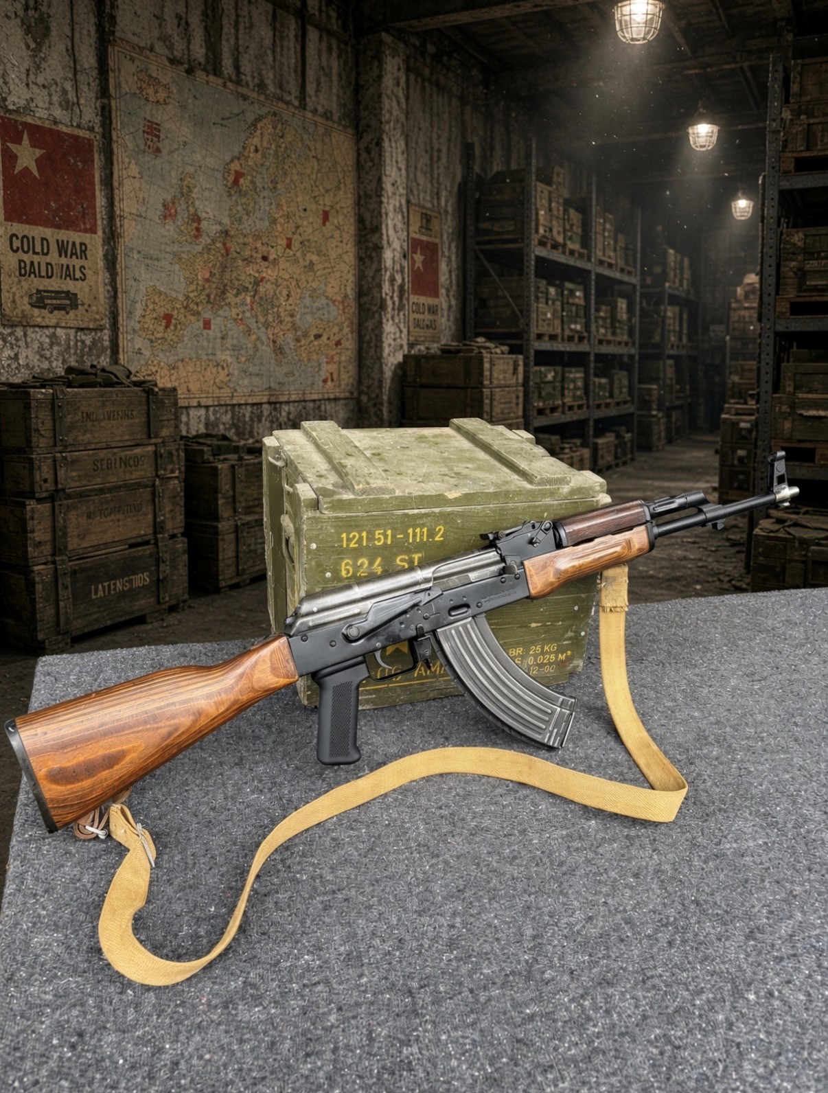 Custom  MADDI AKM with used barrel installed and Head spaced. NOS surplus wood furniture.