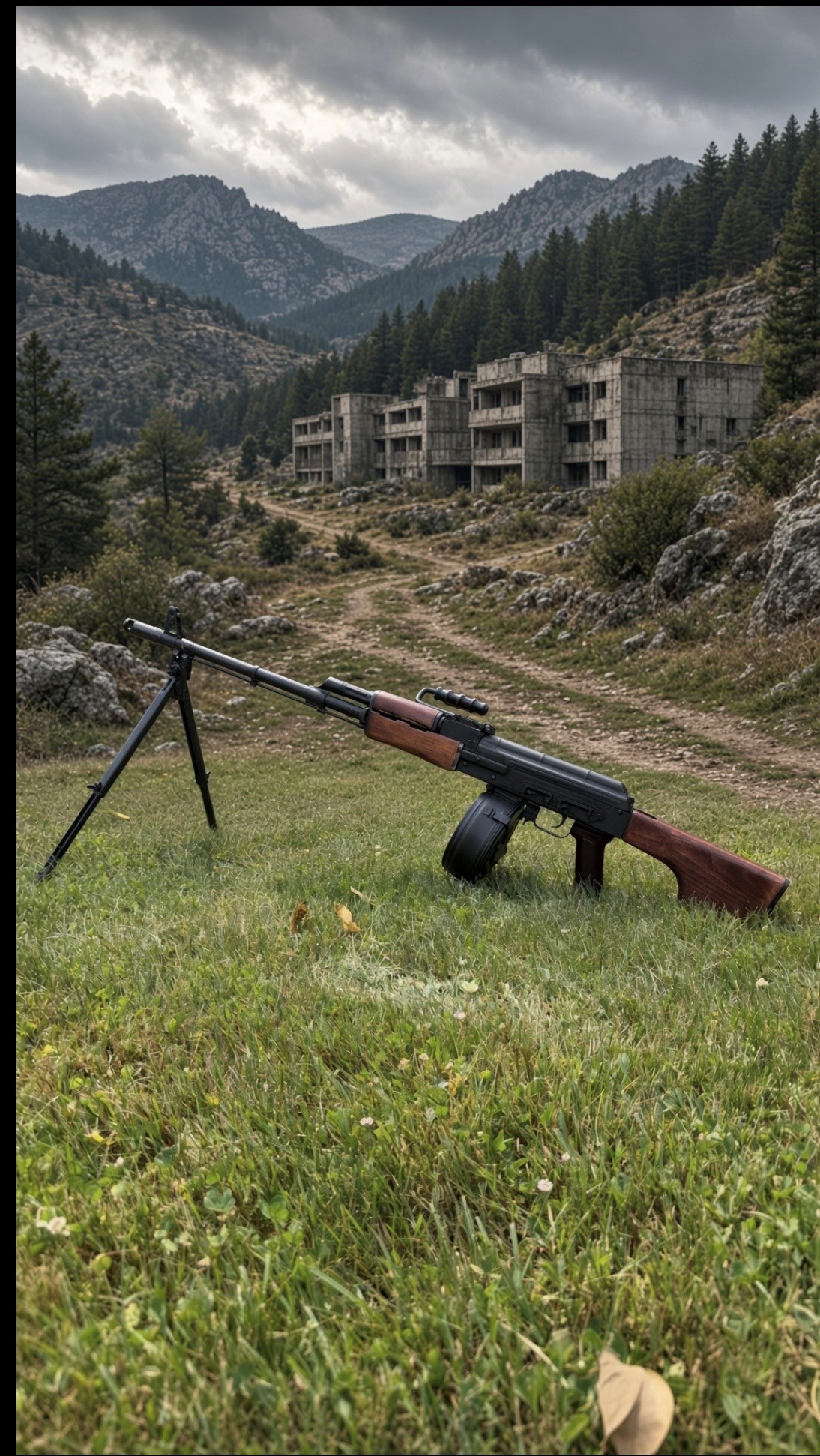 Upgraded RPK Romanian AES10B with refinished wood furniture, mag well work and polished bolt and rails. 